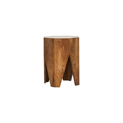Dřevěná stolička/odkládací stolek OKTA V.45cm přírodní_5