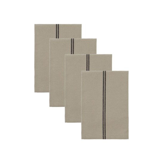 Ubrousky STALGIA 40x40cm SET/4ks hnědé_3