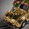 Vánoční dekorace autíčko MINI Xmas, zlaté_3