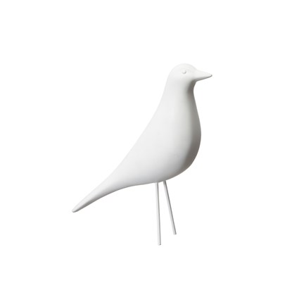 Dekorační ptáček BIRD V.22 cm bílý_0