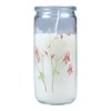 Svíčka ve skle Floral bloom 14x6 cm, 100% parafín, doba hoření 25h_1
