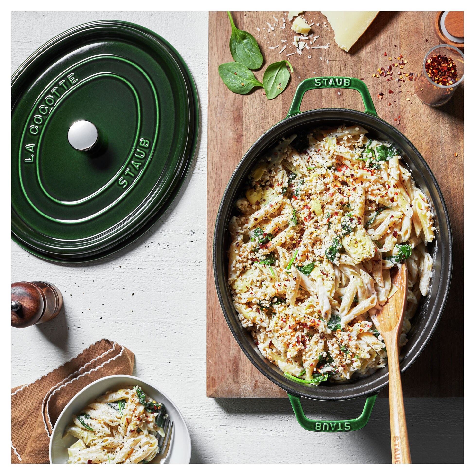 Hrnec STAUB  oválný 31 cm zelený 5,5l_6