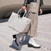 Módní taška Loopshopper L herringbone sand_1