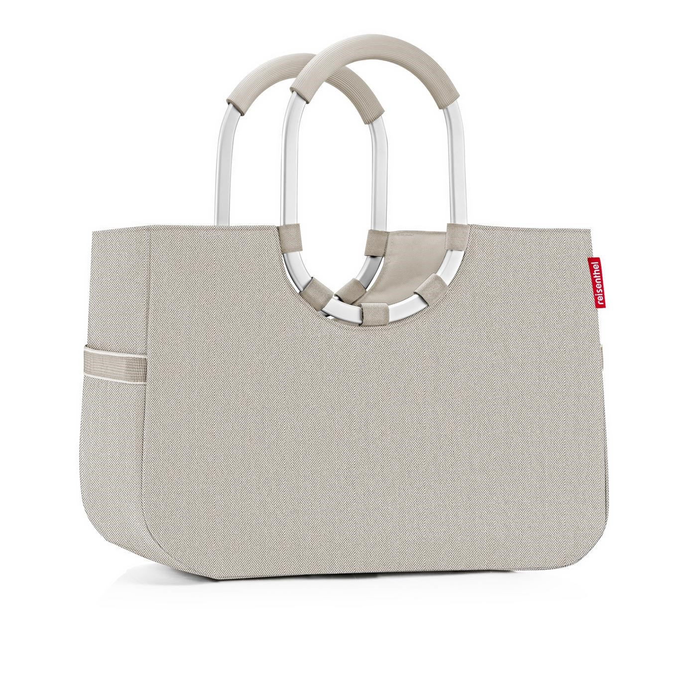 Módní taška Loopshopper L herringbone sand_2