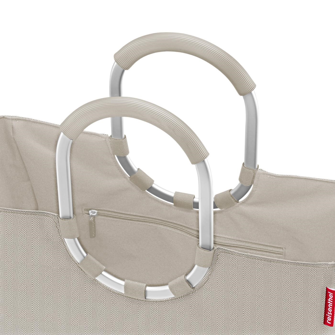 Módní taška Loopshopper L herringbone sand_3