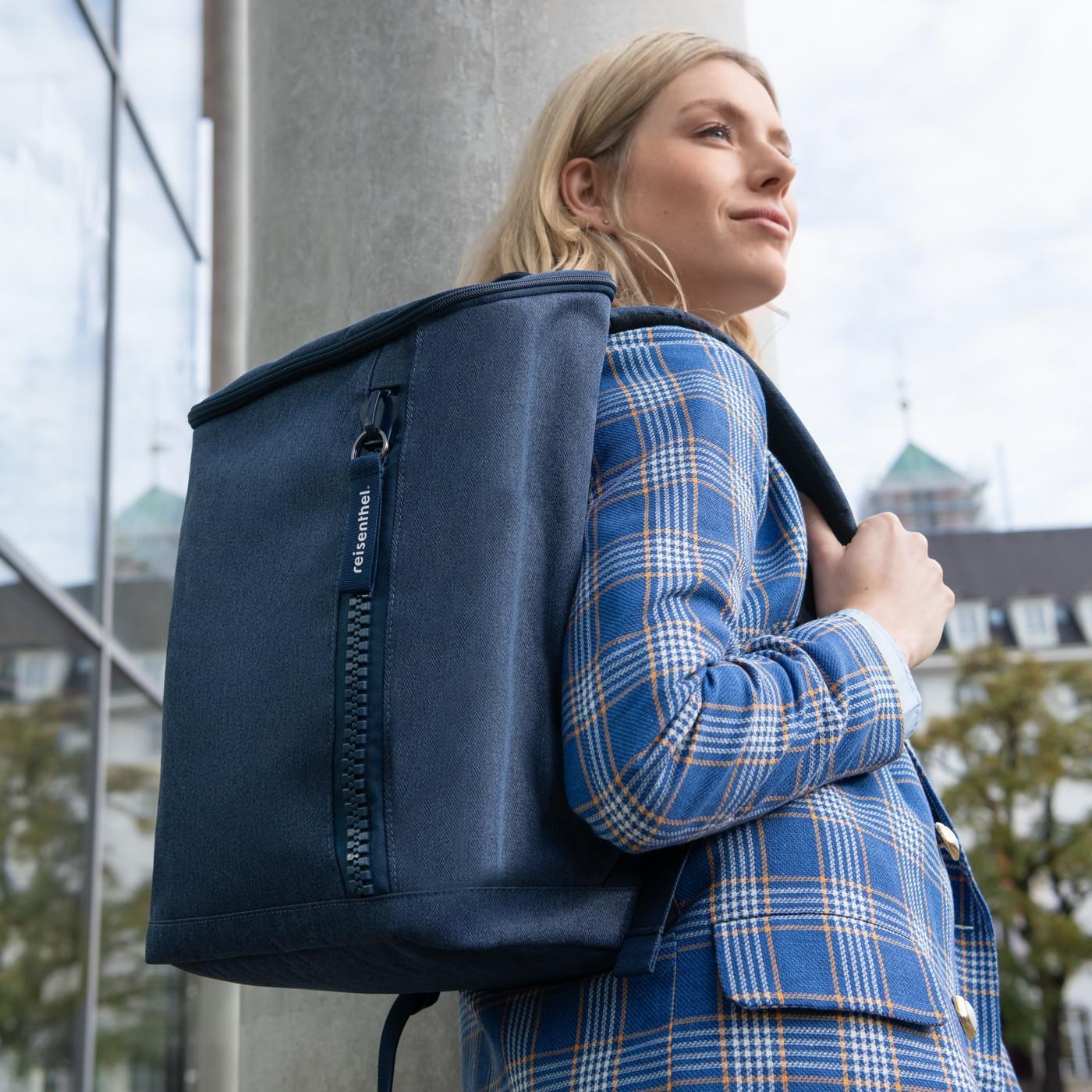 Batoh Overnighter-Backpack M herringbone dark blue_0