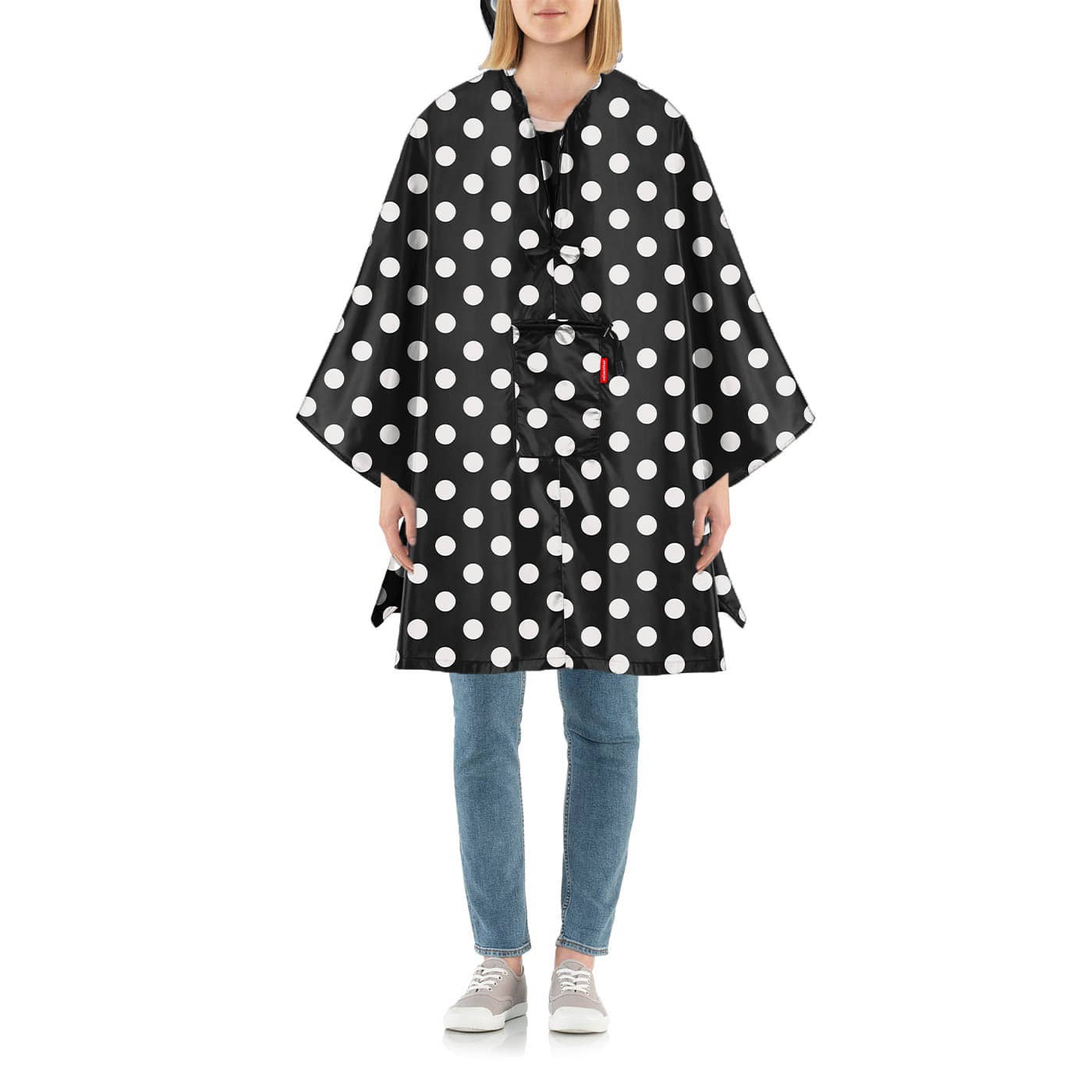 Skládací pláštěnka Mini Maxi Poncho dots white_1