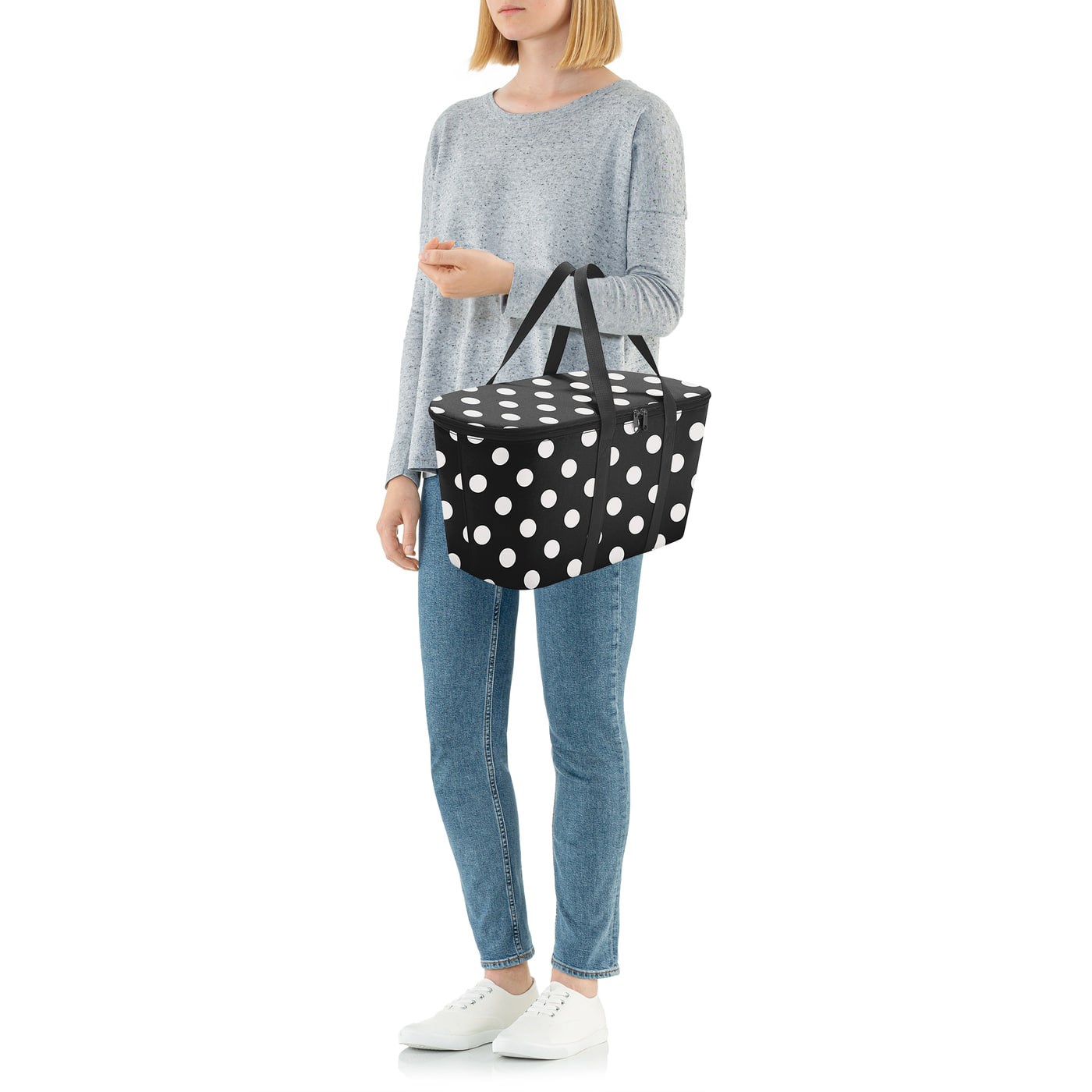 Termobox Coolerbag dots white_1