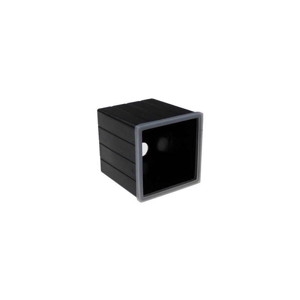 Venkovní nástěnné zapuštěné svítidlo STEP IN-Q 7x7 cm antracitové_2