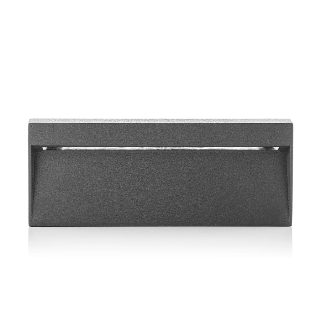 Venkovní obdélníkové nástěnné svítidlo STEP ON-QL 20x8 cm antracitové_1