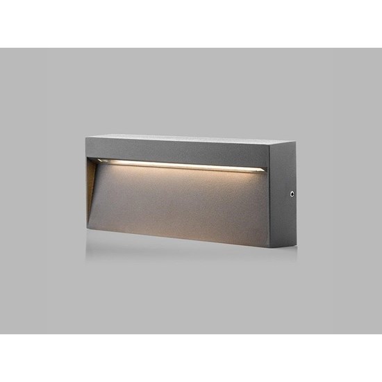 Venkovní obdélníkové nástěnné svítidlo STEP ON-QL 20x8 cm antracitové_6