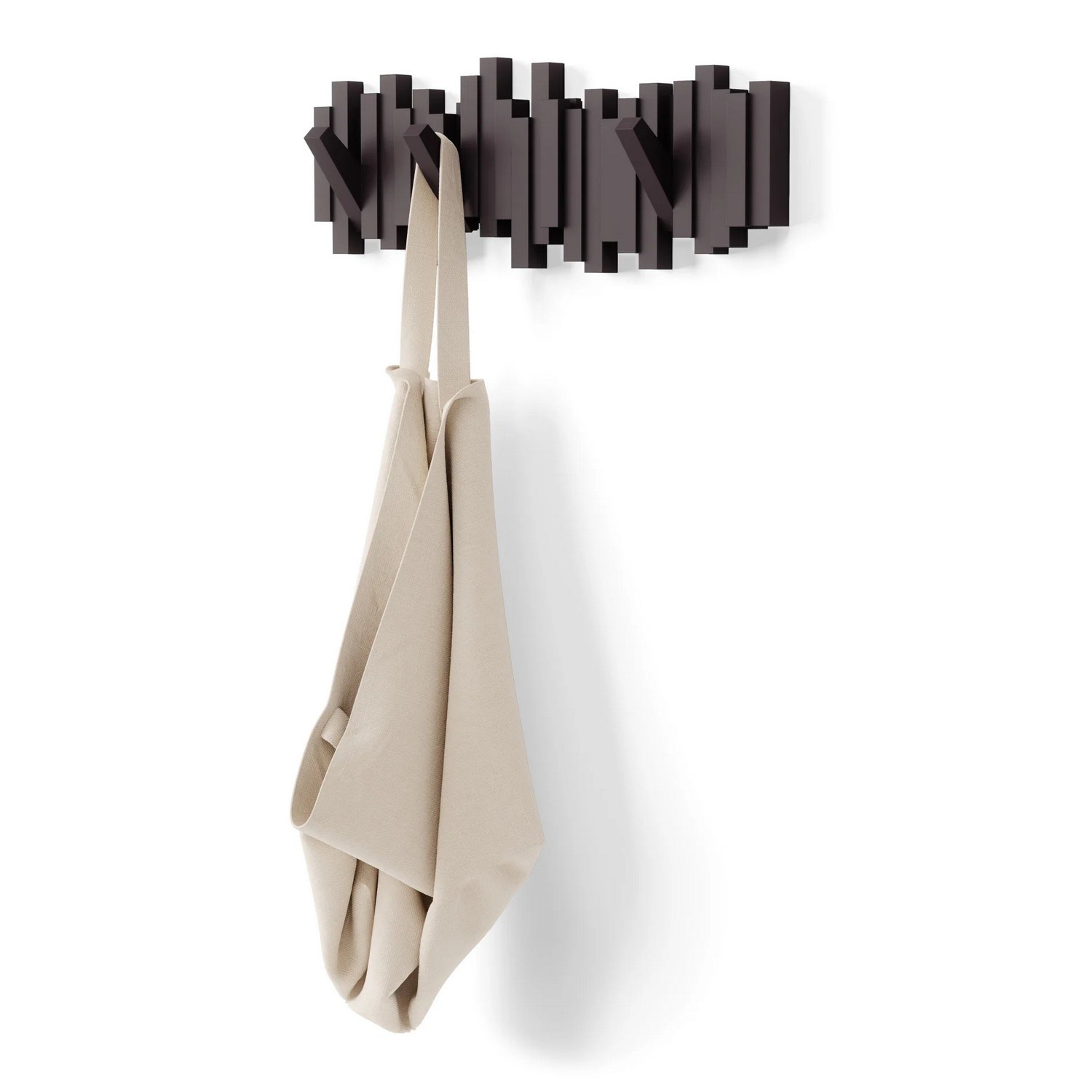 Věšák sklápěcí STICKS hnědý_0