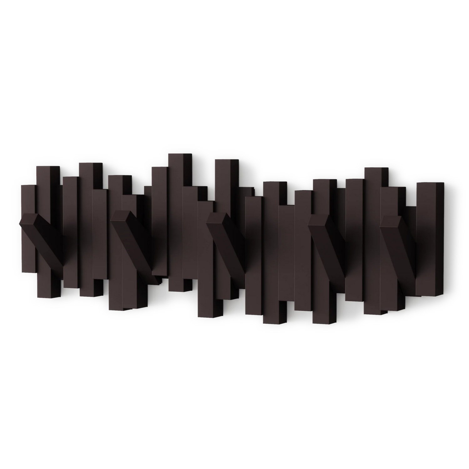 Věšák sklápěcí STICKS hnědý_4