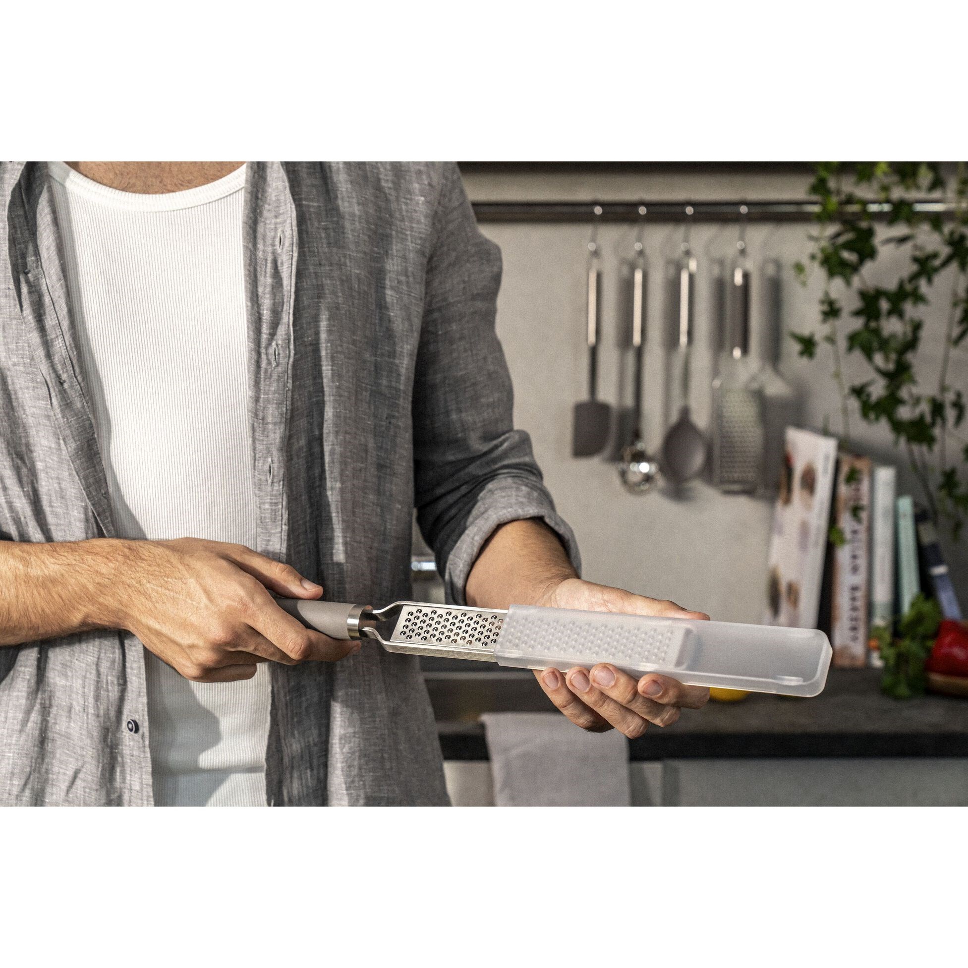 Nerezové struhadlo TWIN PRO zester D.38cm šedé_6