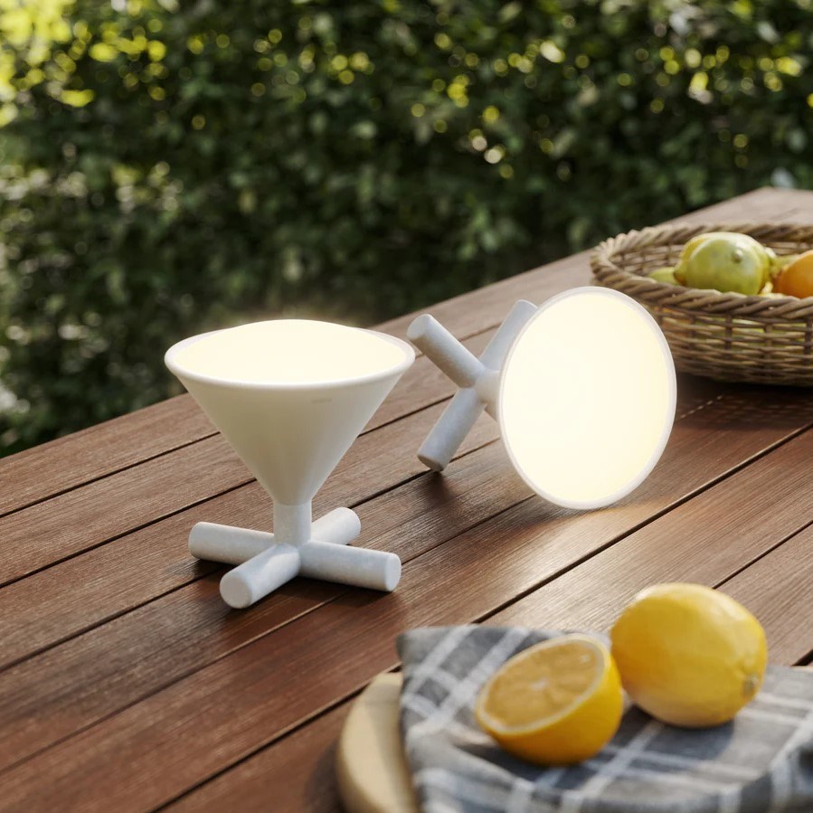 Obrázek z Stolní/přenosná lampa Umbra CONO V.13 cm šedá 