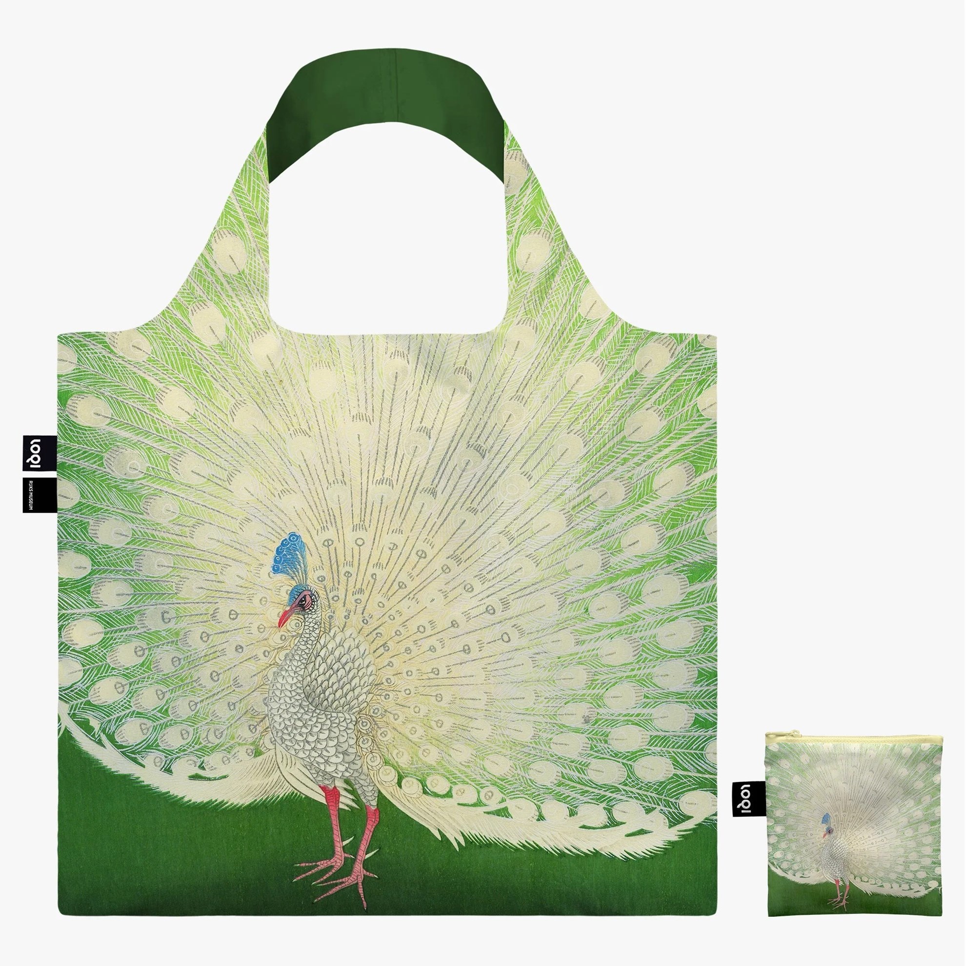 LOQI skládací taška - Museum - Peacock - OHARA KOSON_0