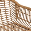 Dvoumístné polyratanové sofa COLLIN s šedým polštářem_3