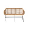 Dvoumístné polyratanové sofa COLLIN s šedým polštářem_5