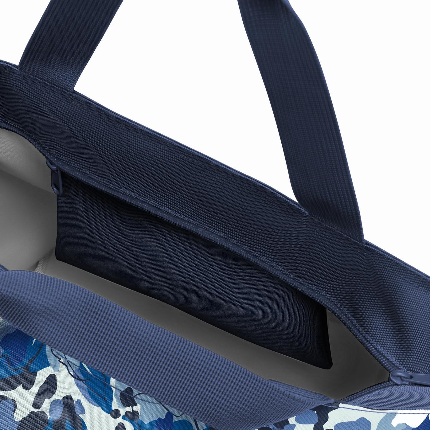 Taška přes rameno Shopper M flora blue_0