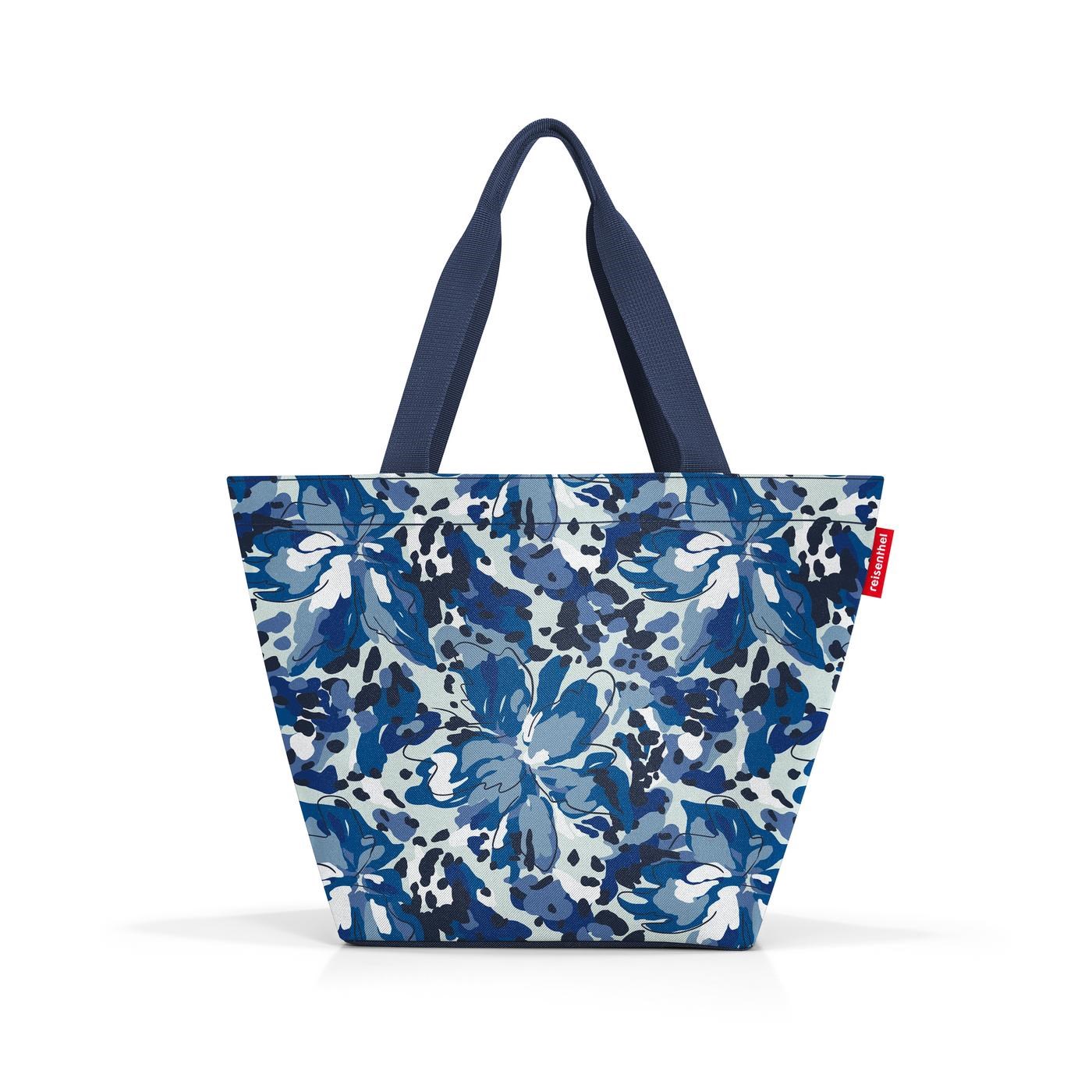 Taška přes rameno Shopper M flora blue_1