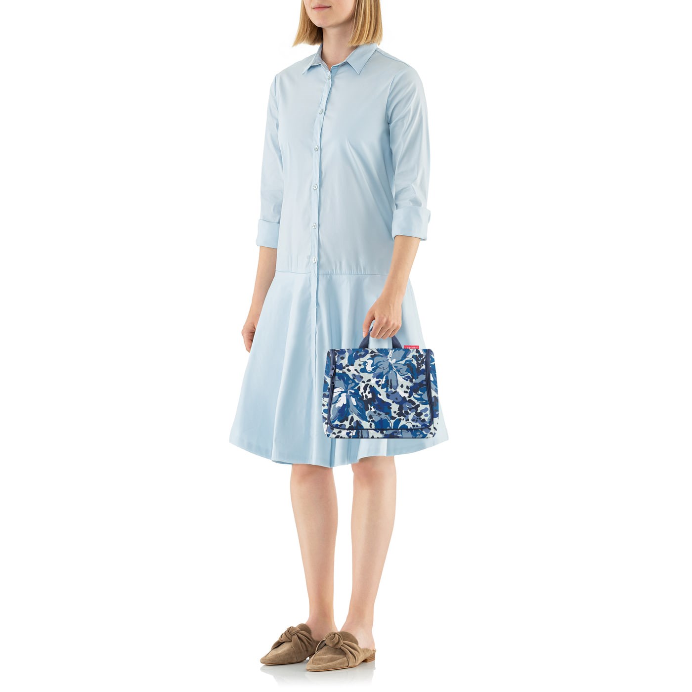 Toaletní taška Toiletbag XL flora blue_0