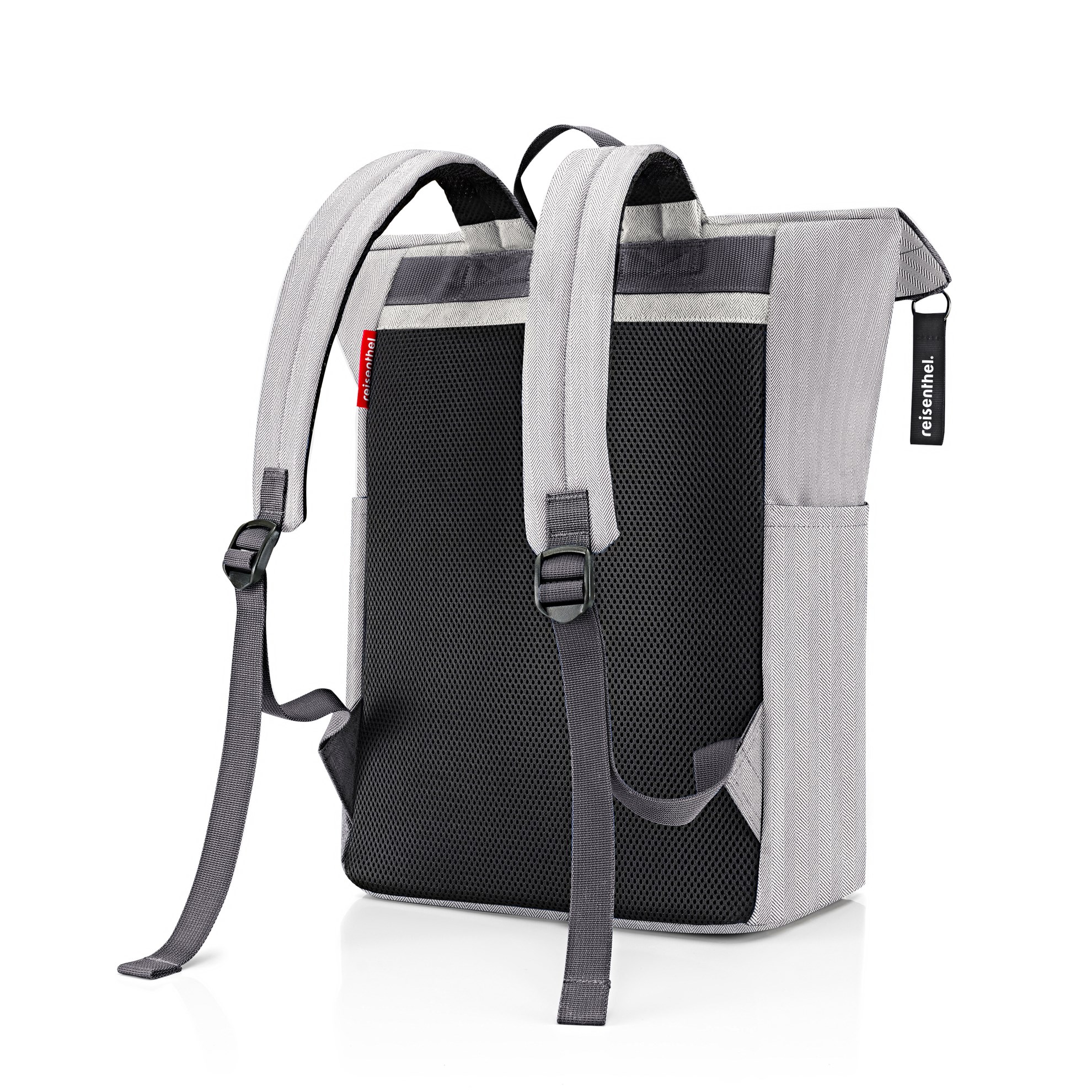Batoh Reisenthel Rolltop Backpack herringbone grey_2