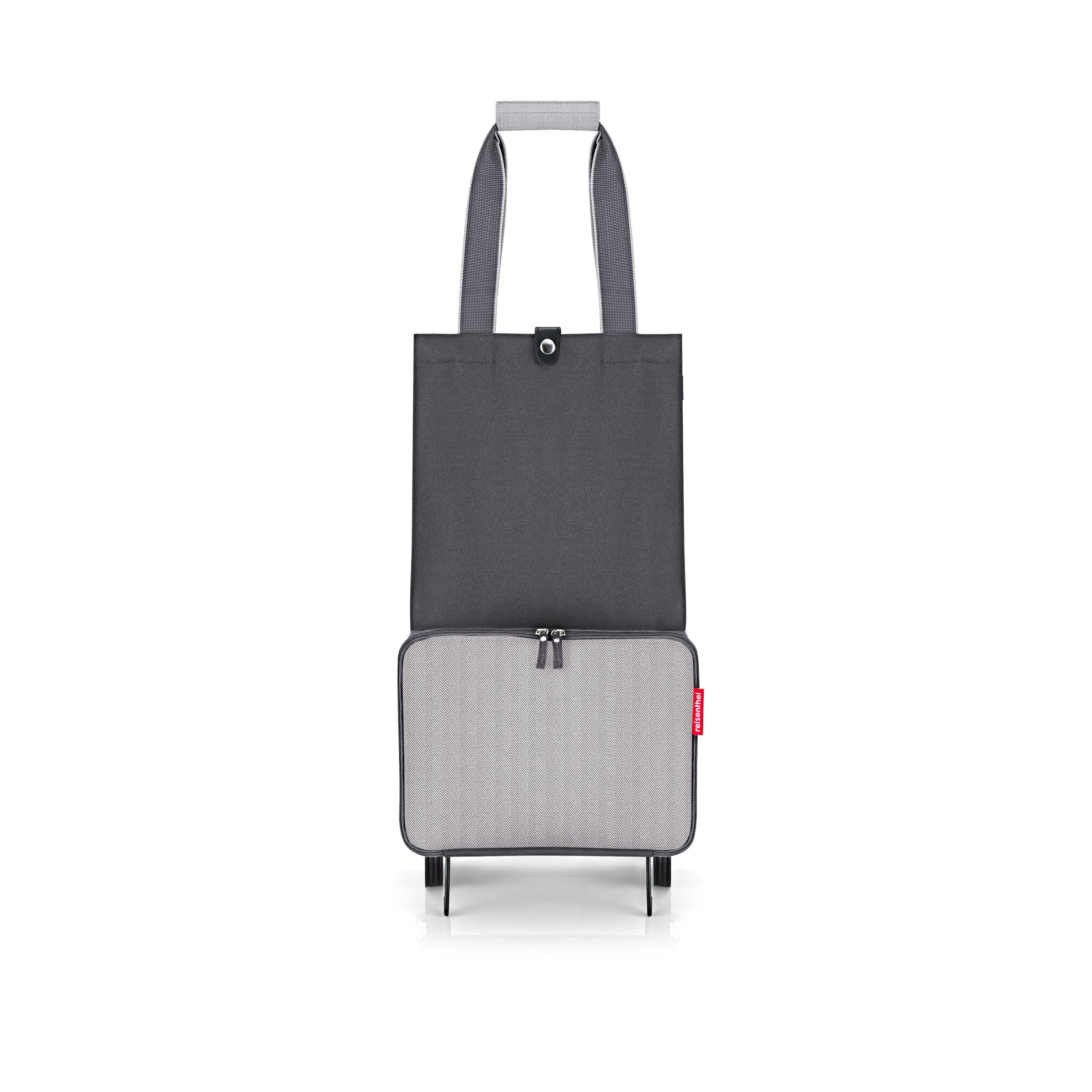 Skládací nákupní vozík na kolečkách Reisenthel Foldabletrolley herringbone grey_1