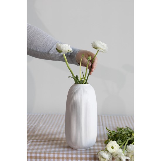 Keramická váza ABY 25cm bílá_4