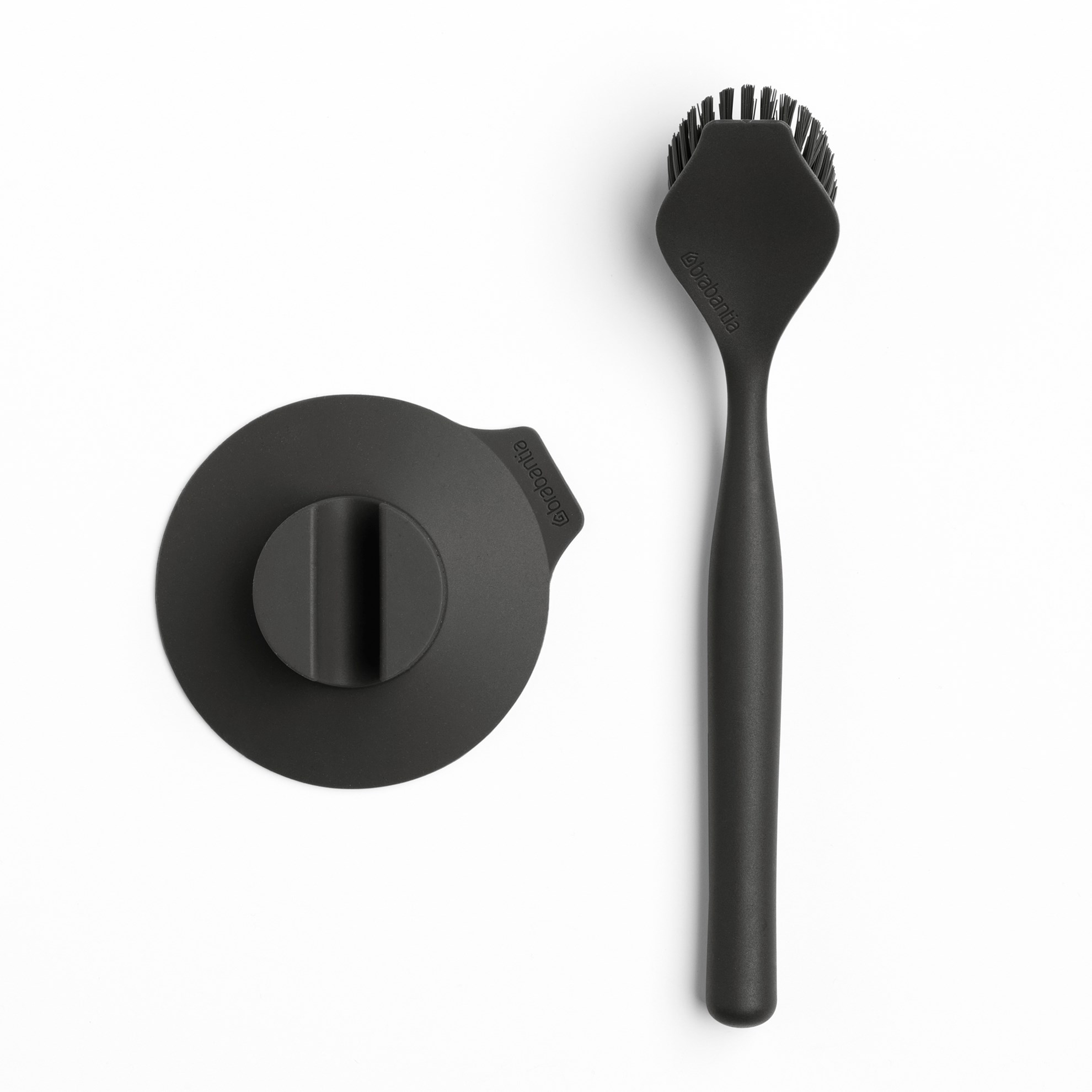 Kartáč na nádobí s držákem Brabantia D.23,5cm šedý_3