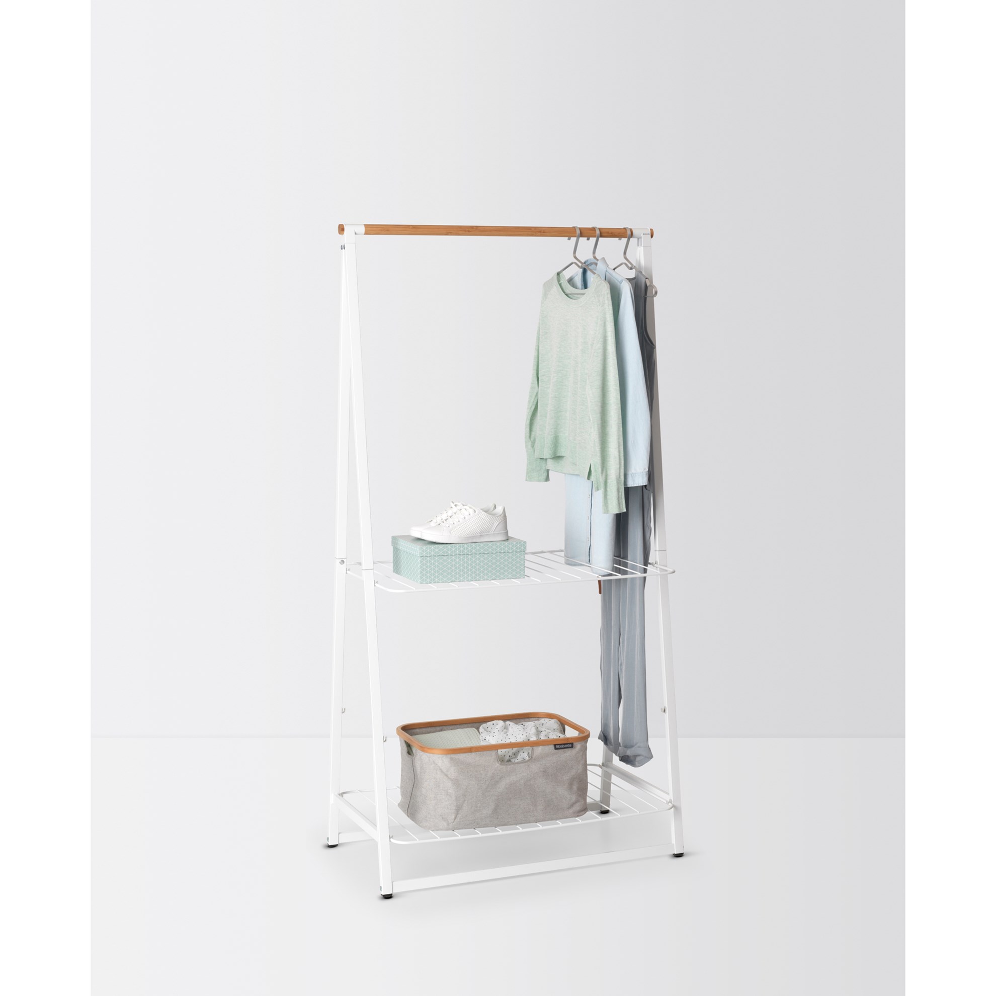 Skládací koš na prádlo/úložný box Brabantia 40l šedý_5