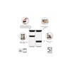 Sada plastových dóz Brabantia SQUARE-2x700ml/2x1,6l SET/4ks tmavě šedé_4