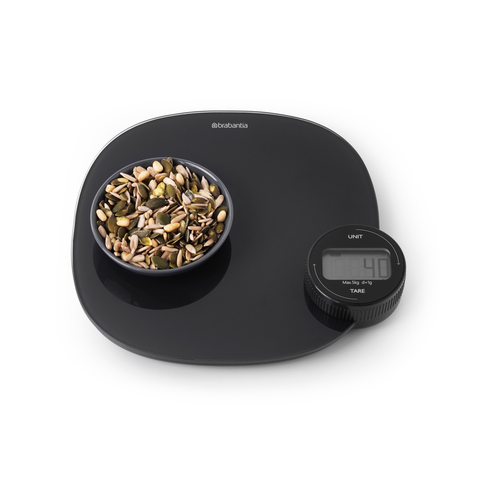 Kuchyňská digitální váha Brabantia TASTY+ do 5kg tmavě šedá_0