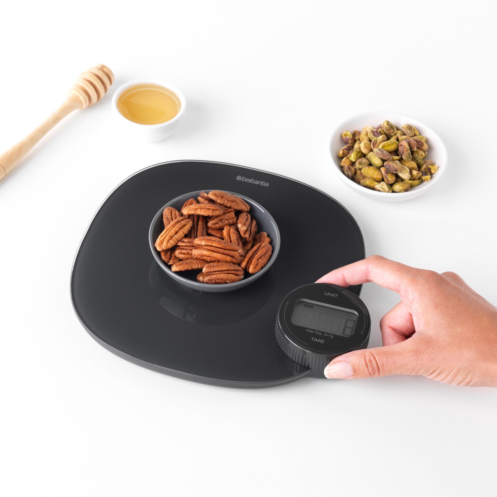 Kuchyňská digitální váha Brabantia TASTY+ do 5kg tmavě šedá_1