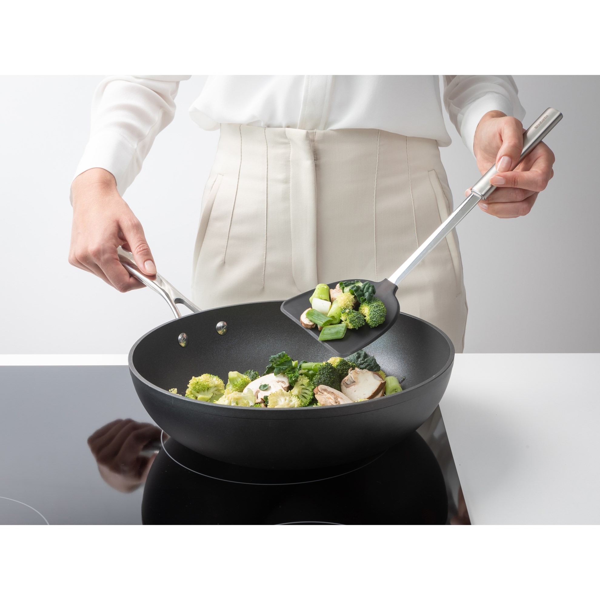 Obracečka pro WOK Brabantia PROFILE D.39cm nerezová_1