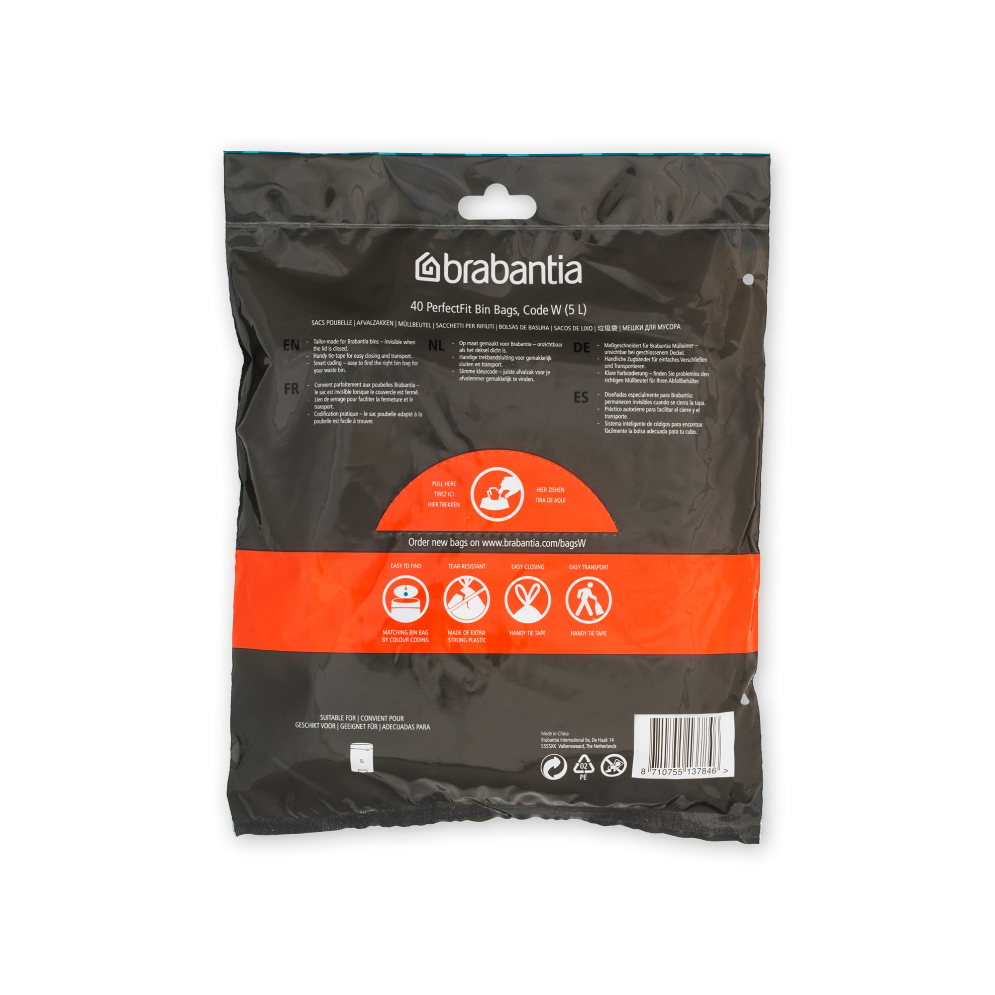 Odpadkové pytle Brabantia PERFECTFIT "W" 5l 40ks/bal_3