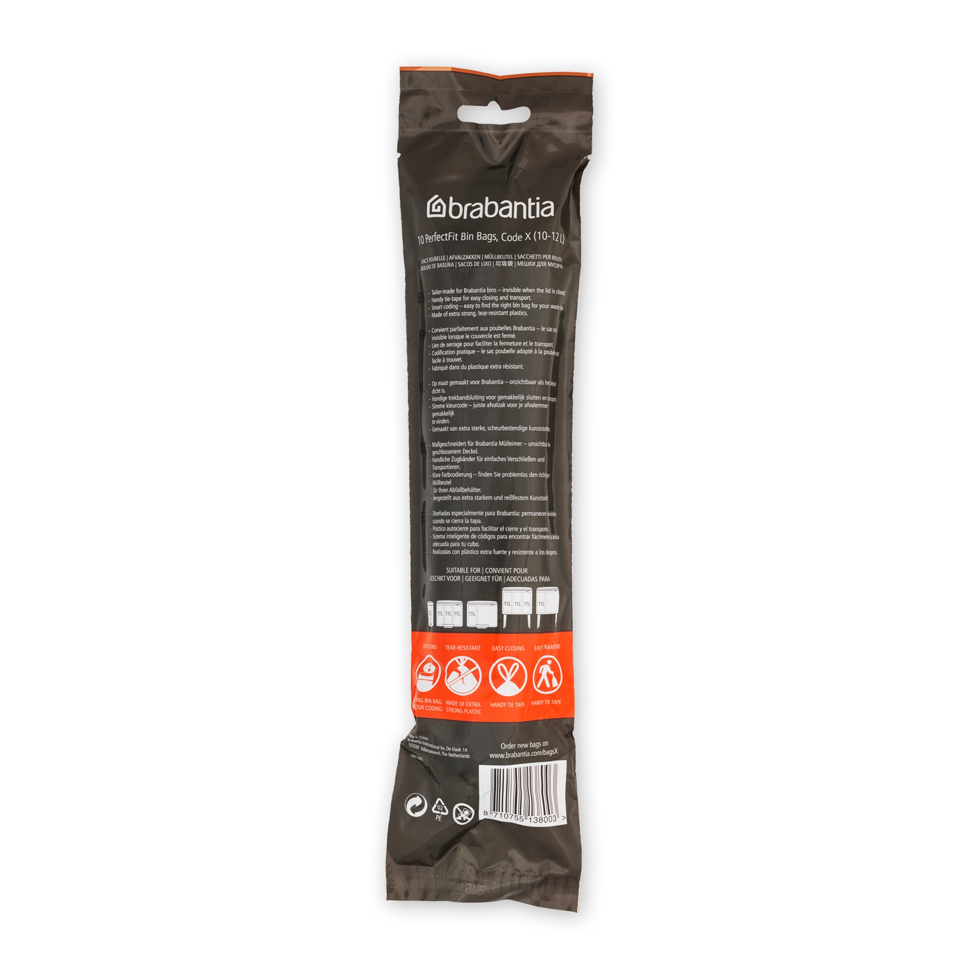 Odpadkové pytle Brabantia PERFECTFIT "X" 10-12l 10ks/bal_3