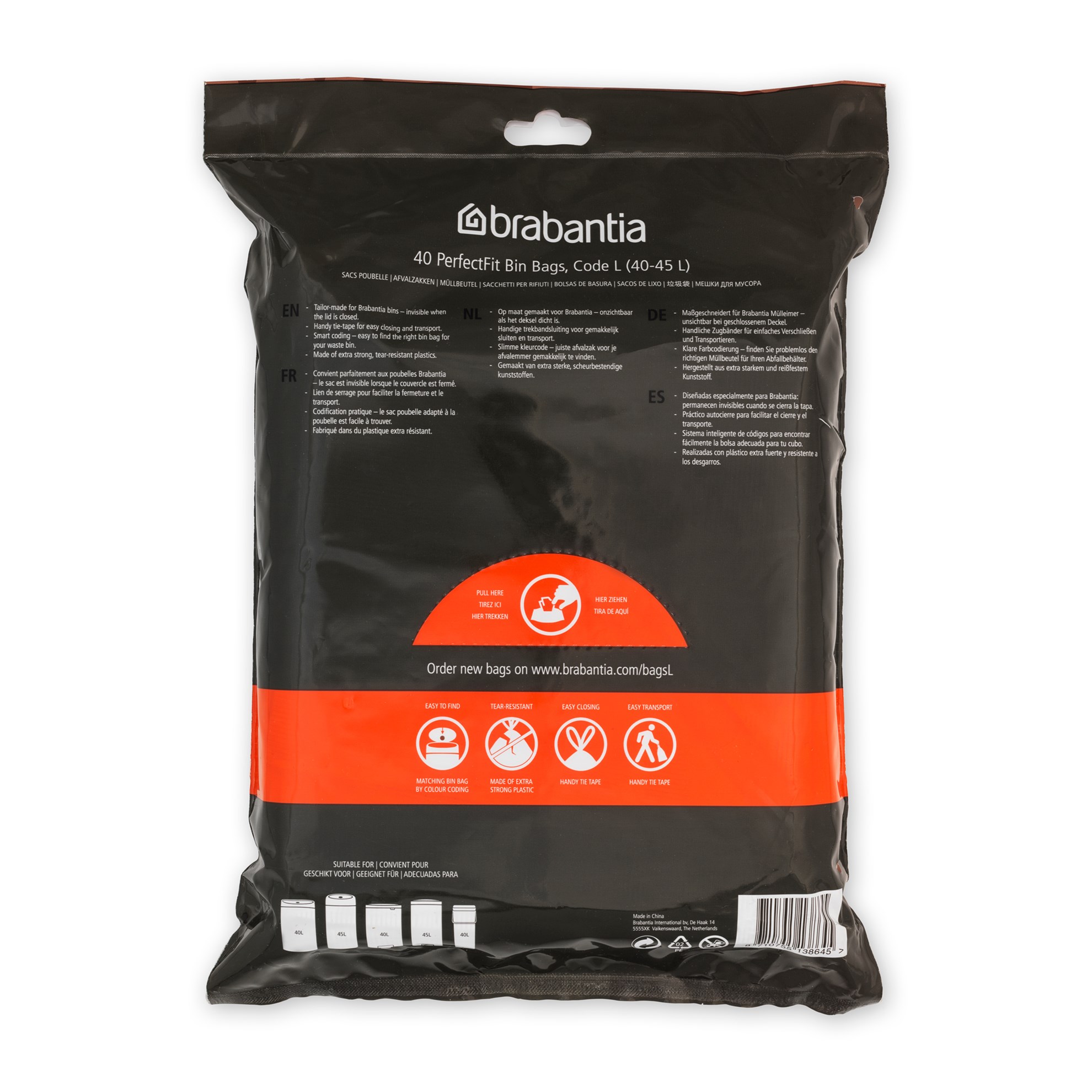 Odpadkové pytle Brabantia PERFECTFIT "L" 45l 40ks/bal_3