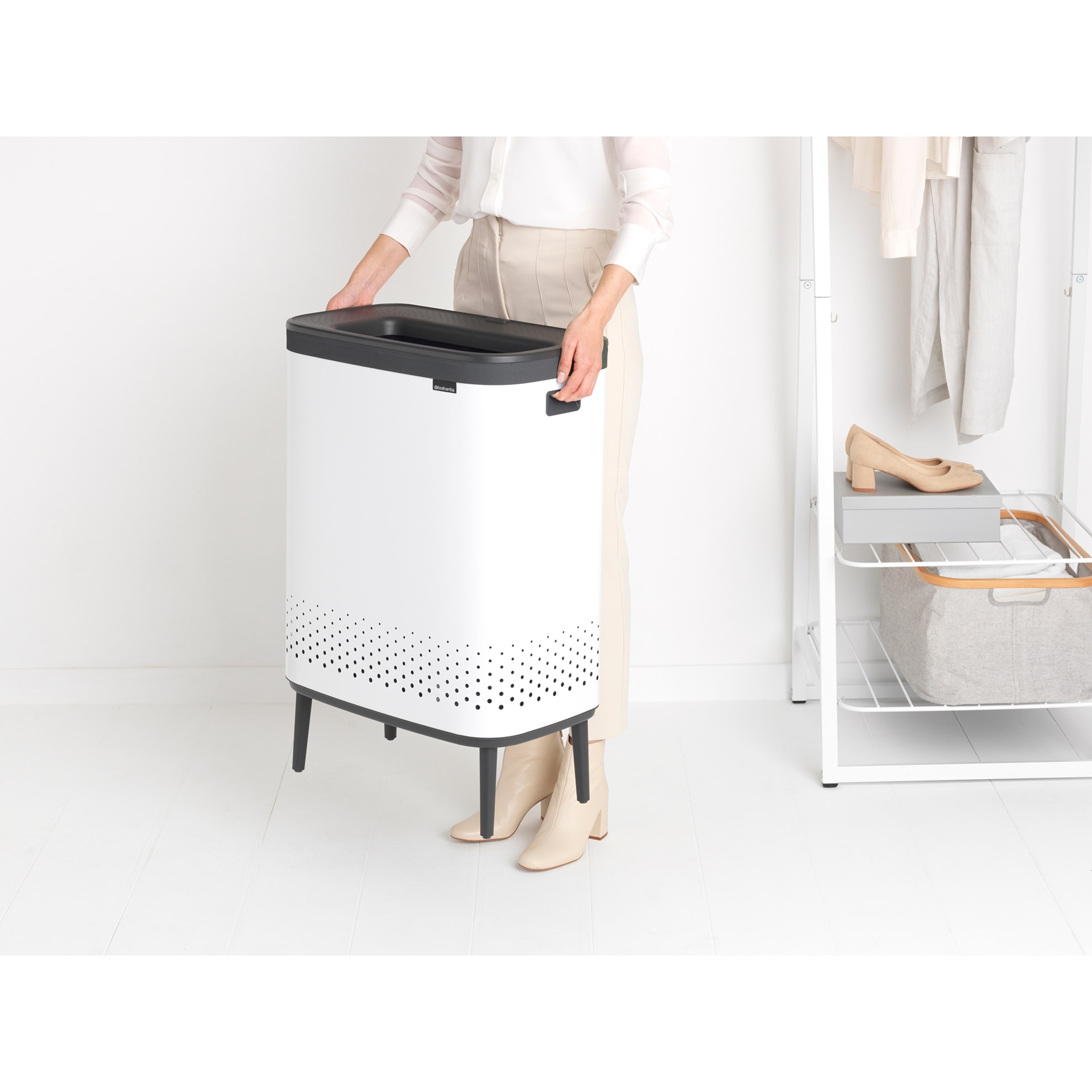 Koš na prádlo Brabantia BO 2x45l bílý_3