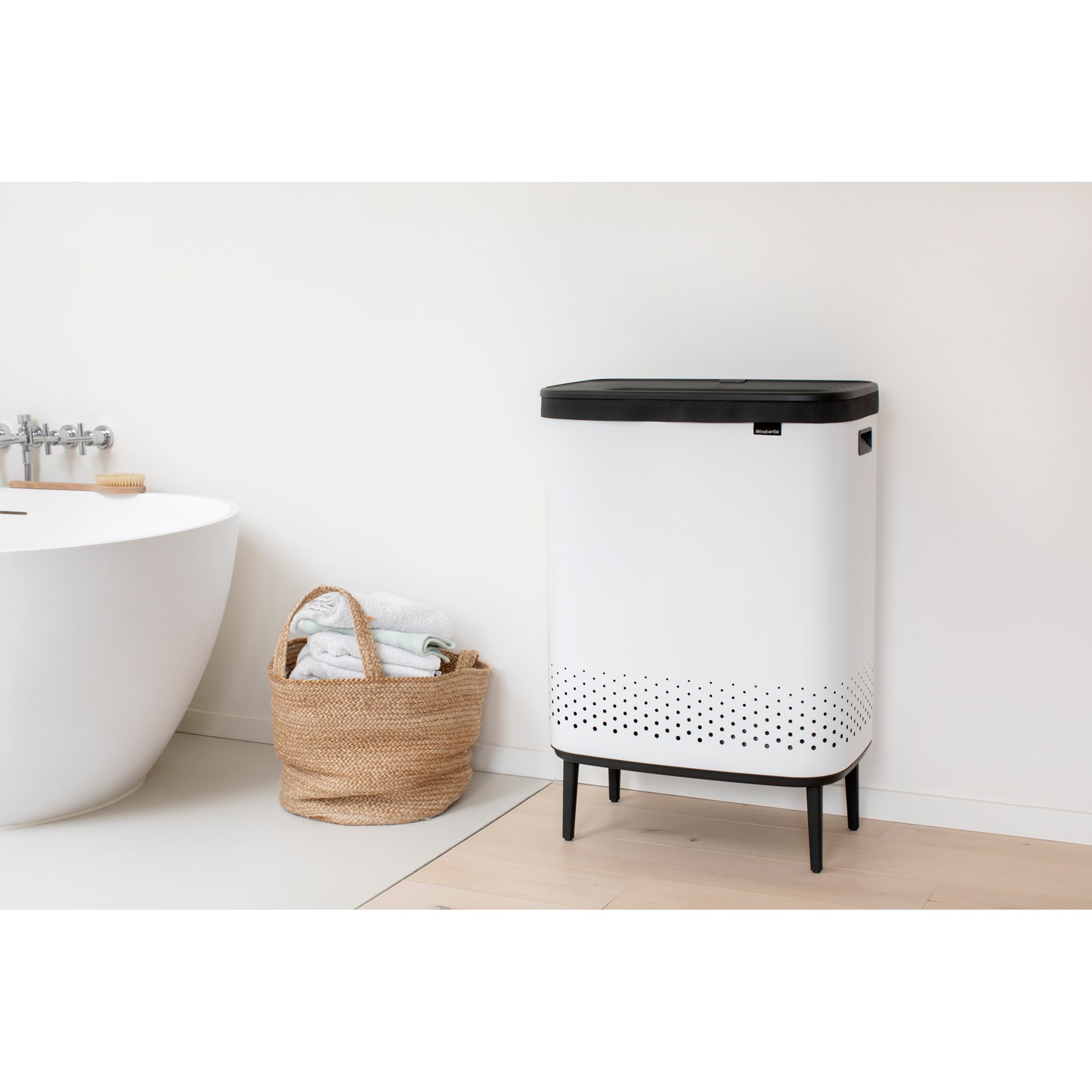 Koš na prádlo Brabantia BO 2x45l bílý_4
