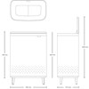 Koš na prádlo Brabantia BO 2x45l bílý_6