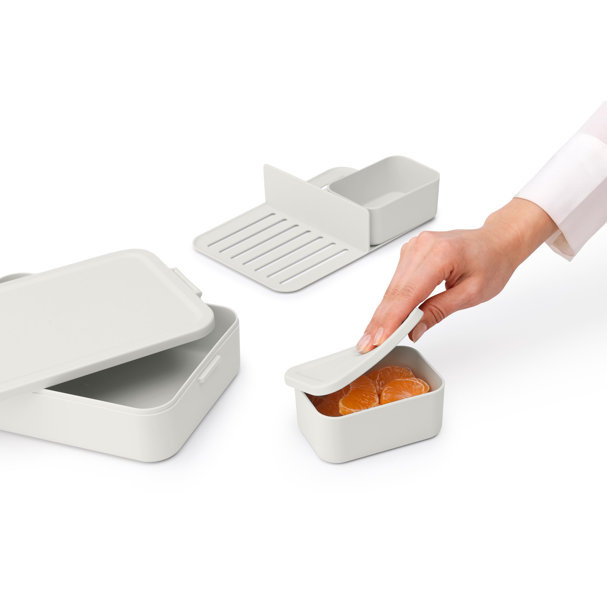 Obědový box Brabantia MAKE&TAKE BENTO 2l světle šedý_4