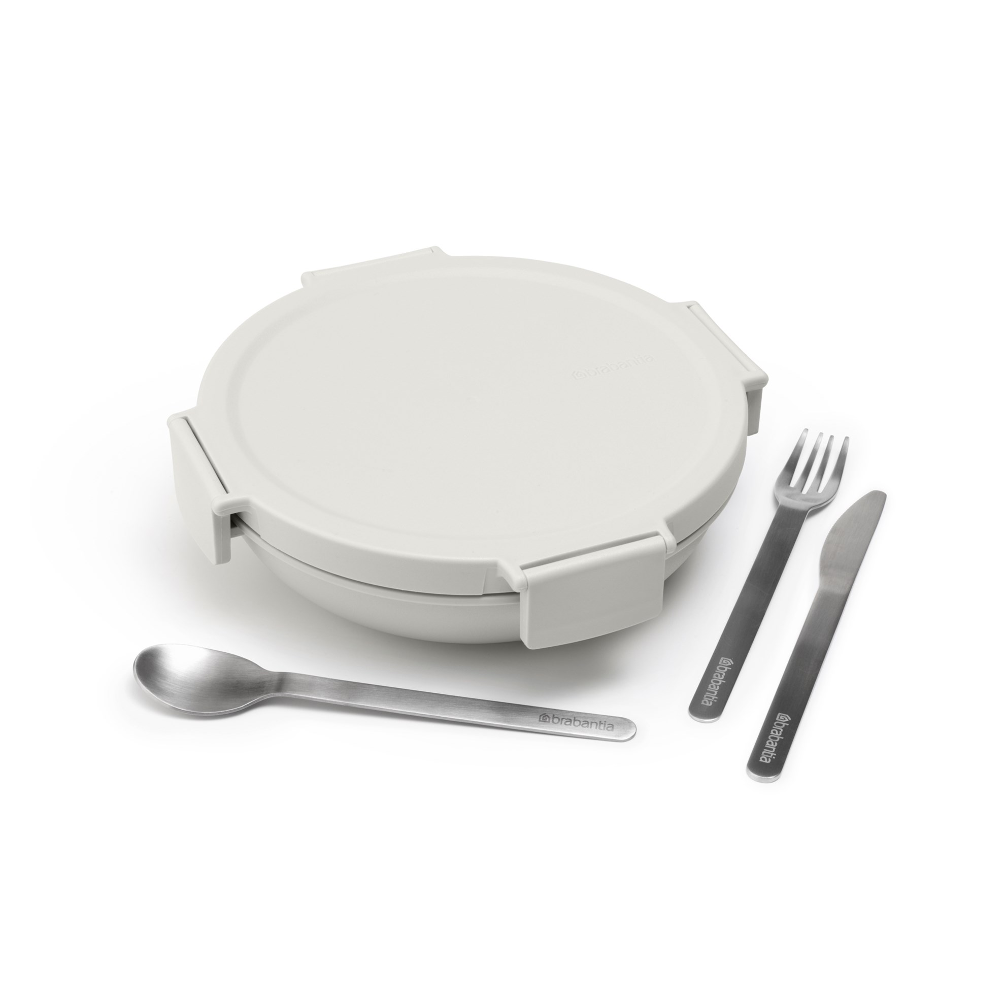 Obědový box Brabantia MAKE&TAKE kulatý 1l světle šedý_3