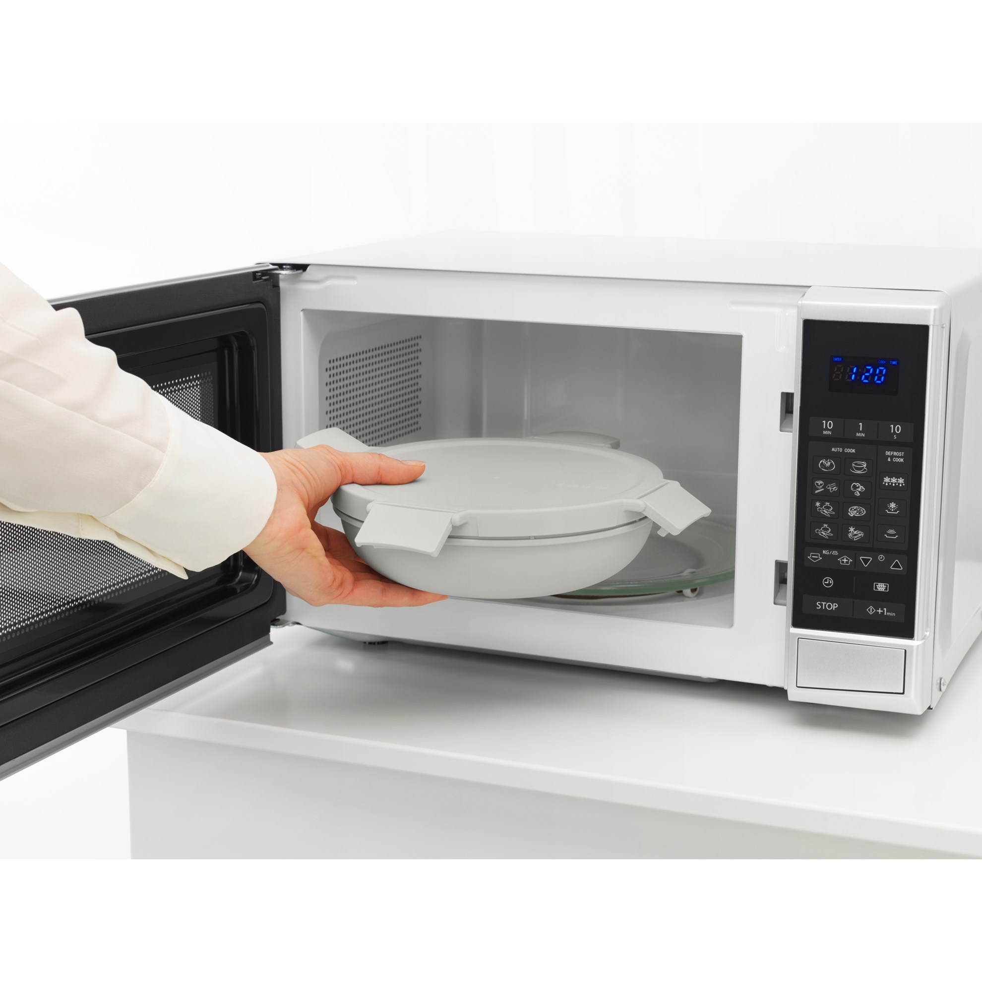 Obědový box Brabantia MAKE&TAKE kulatý 1l světle šedý_4