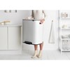 Pedálový odpadkový koš Brabantia BO 2x30l bílý_2