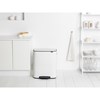 Pedálový odpadkový koš Brabantia BO 2x30l bílý_5