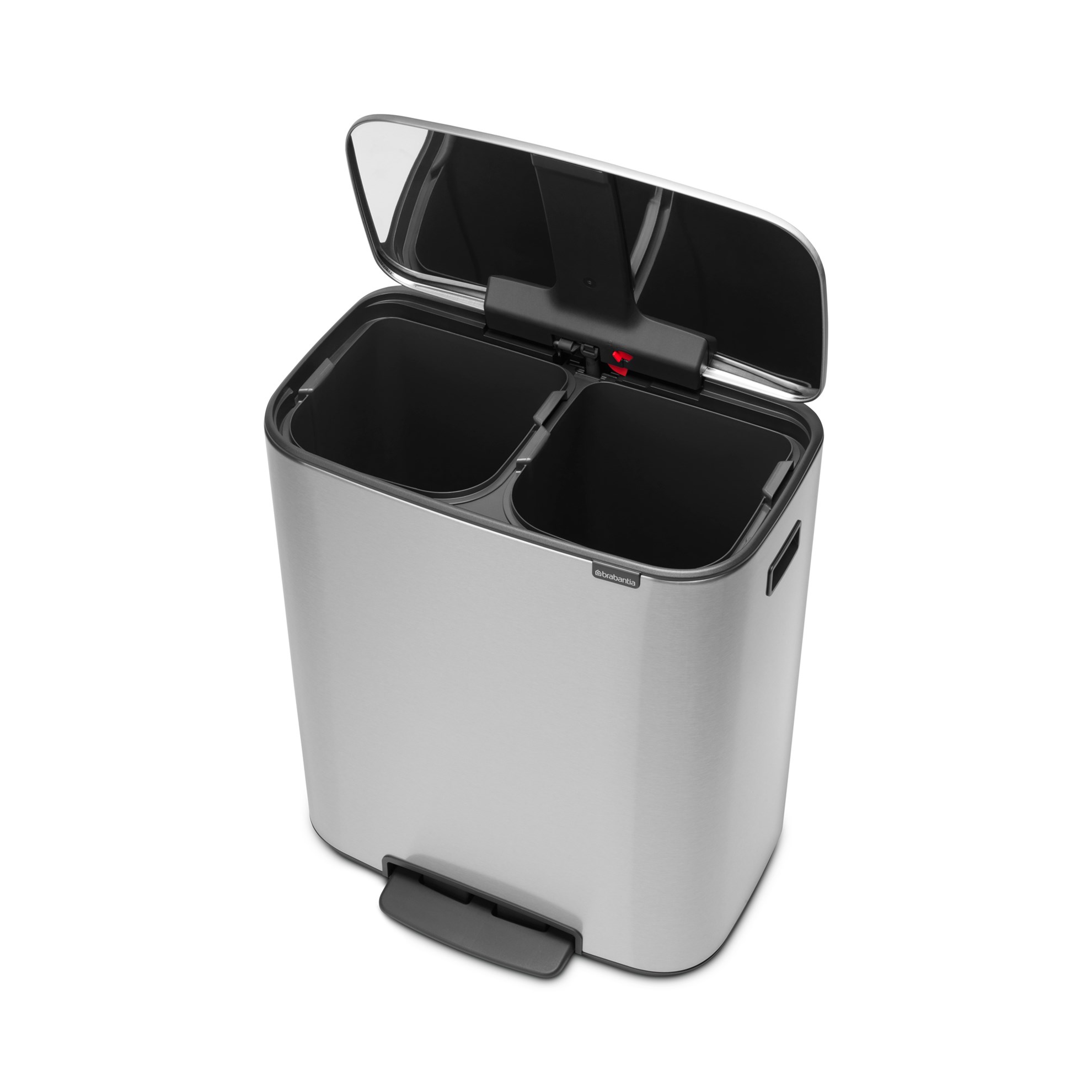Pedálový odpadkový koš Brabantia BO 2x30l matný nerez_8