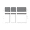 Sada plastových dóz Brabantia SQUARE-2x1,6l/1x3,5l SET/3ks světle šedé_5