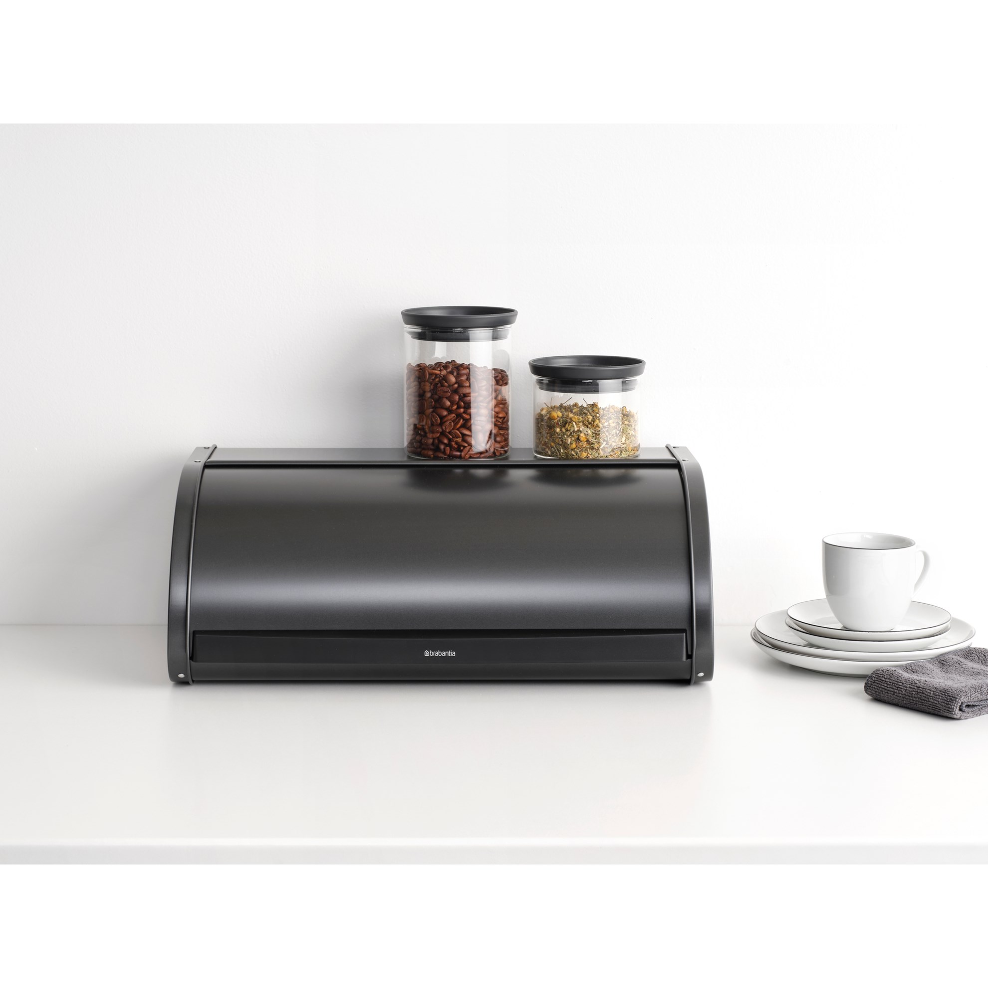 Chlebník Brabantia ROLL TOP 44,5x26cm tmavě šedý_6