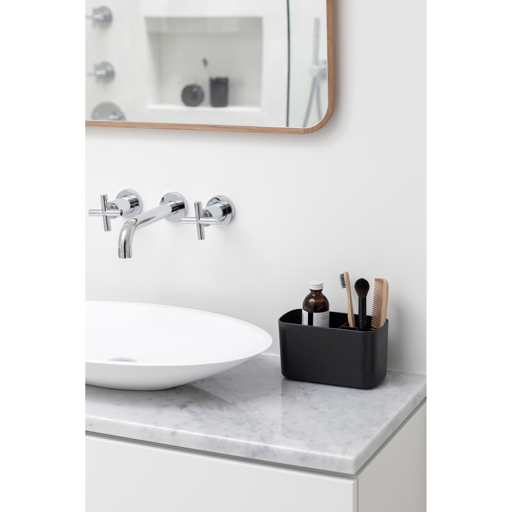 Koupelnový organizér Brabantia RENEW 20x10cm tmavě šedý_6