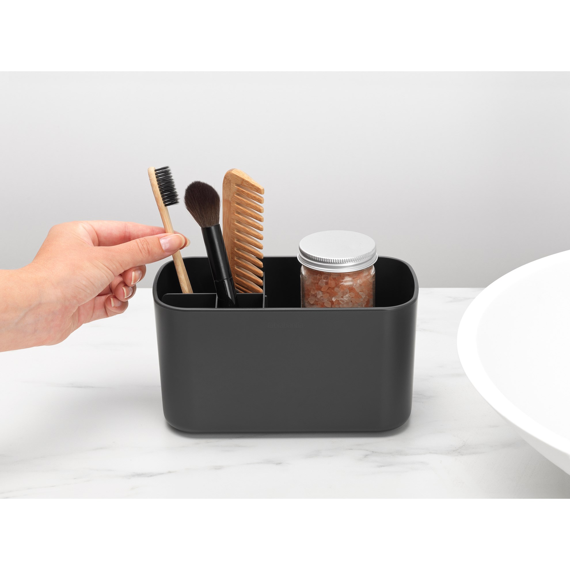 Koupelnový organizér Brabantia RENEW 20x10cm tmavě šedý_7